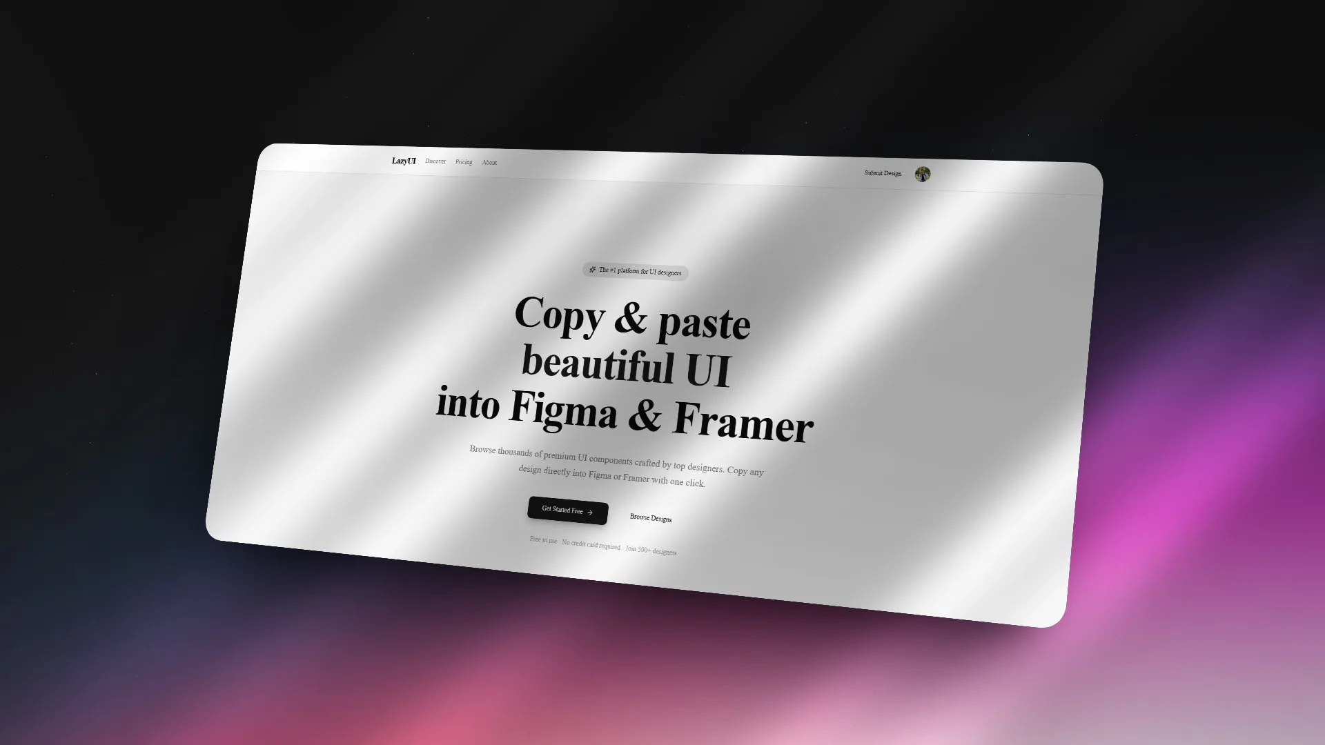 LazyUI - Avi  | Creative Developer Portfolio