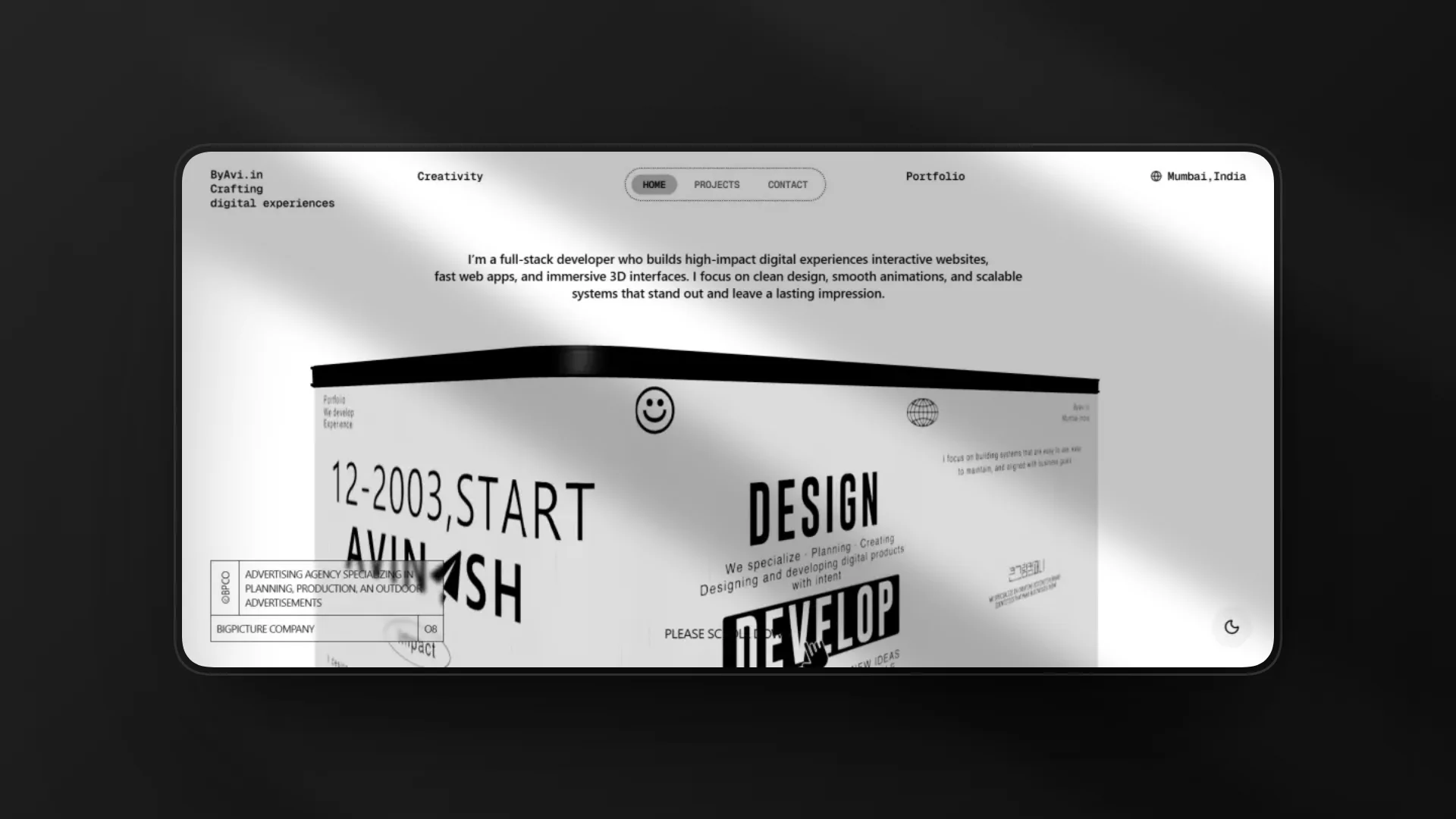 XYZ - Avi | Creative Developer Portfolio